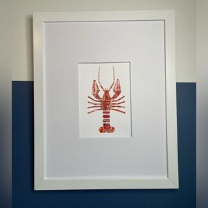 Lobster Postage Stamp Art
